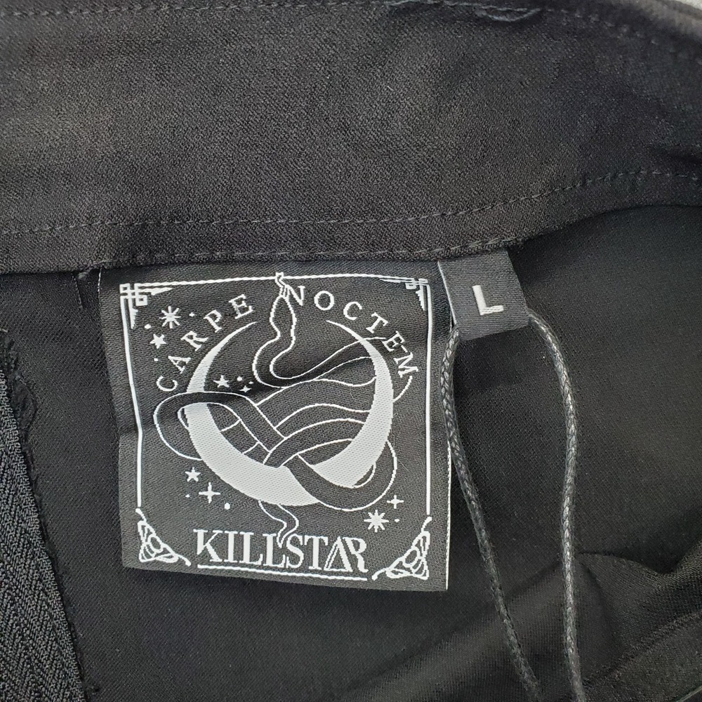 Killstar Harness Ur Power Mini Skirt Women Large Black Gothic Pentagram Back Zip - Picture 5 of 9